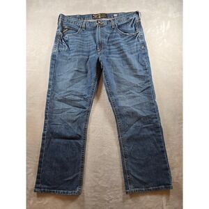 Ariat Rebar M5 DuraStretch Edge Straight Leg Jeans Mens 40x30 Blue Ironside